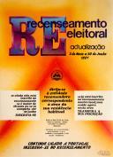 Recenseamento eleitoral: actualização: 2 de Maio a 30 de Junho 1990