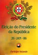 Eleição do Presidente da República: 26 JAN 86